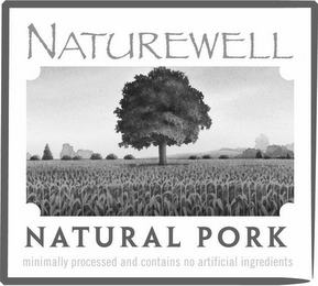 NATUREWELL NATURAL PORK MINIMALLY PROCESSED AND CONTAINS NO ARTIFICIAL INGREDIENTS logo