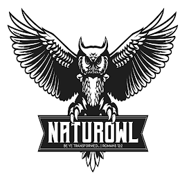 NATUROWL BE YE TRANSFORMED ... | ROMANS 12:2 logo