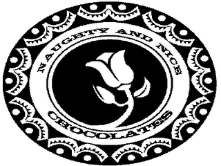 NAUGHTY AND NICE CHOCOLATES logo
