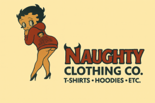 NAUGHTY CLOTHING CO. T-SHIRTS • HOODIES • ETC. logo
