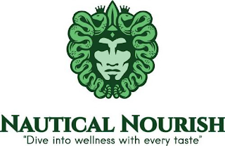 NAUTICAL NOURISH "DIVE INTO WELLNESS WITH EVERY TASTE" logo