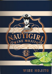 NAUTIGIRL WINE MOJITO FRESH & FIZZY ALL NATURAL FLAVORS NAUTIGIRL WINE MOJITO logo