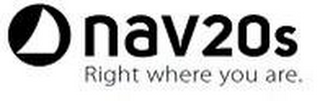 NAV20S RIGHT WHERE YOU ARE. logo