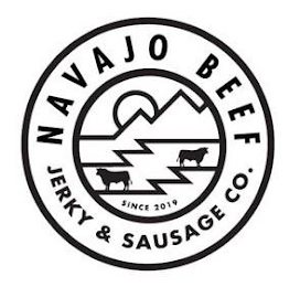 NAVAJO BEEF JERKY & SAUSAGE CO. SINCE 2019 logo