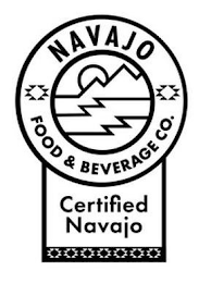 NAVAJO FOOD & BEVERAGE CO. CERTIFIED NAVAJO logo