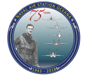 NAVAL AIR STATION OCEANA 75 YEARS 1943-2018 logo