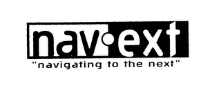 NAV.EXT "NAVIGATING TO THE NEXT" logo