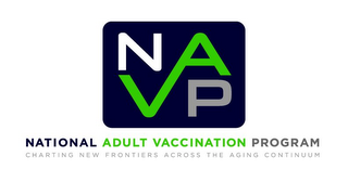 NAVP NATIONAL ADULT VACCINATION PROGRAM CHARTING NEW FRONTIERS ACROSS THE AGING CONTINUUM logo