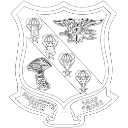 NAVY PARACHUTE TEAM LEAP FROGS logo