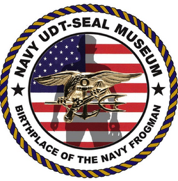 NAVY UDT-SEAL MUSEUM BIRTHPLACE OF THE NAVY FROGMAN logo