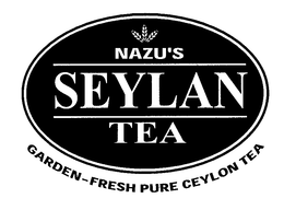 NAZU'S SEYLAN TEA GARDEN-FRESH PURE CEYLON TEA logo