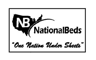 NB NATIONAL BEDS "ONE NATION UNDER SHEETS" logo