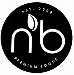 NB PREMIUM FOODS EST. 2008 logo