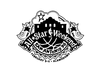 NBA ALL STAR WEEKEND SAN ANTONIO '96 logo