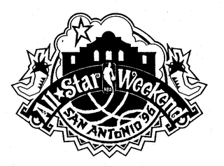 NBA ALL STAR WEEKEND SAN ANTONIO 96 logo