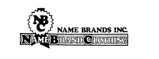NBC NAME BRANDS INC. NAME BRAND CLOTHING logo