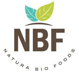 NBF NATURA BIO FOODS logo