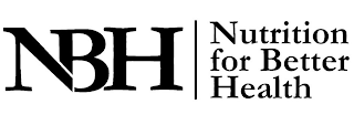 NBH NUTRITION FOR BETTER HEALTH logo