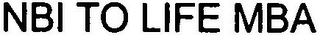 NBI TO LIFE MBA logo