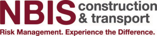 NBIS CONSTRUCTION & TRANSPORT RISK MANAGEMENT. EXPERIENCE THE DIFFERENCE. logo