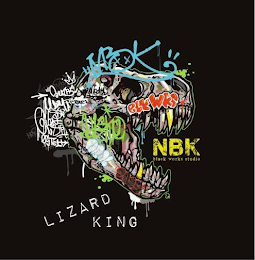 NBK LIZARD KING BLACK WORKS STUDIO BLKWKS logo