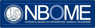 NBOME NATIONAL BOARD OF OSTEOPATHIC MEDICAL EXAMINERS SINCE 1934 DO logo