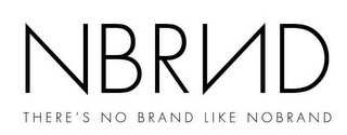 NBRND THERE'S NO BRAND LIKE NOBRAND logo