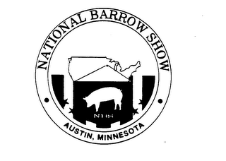 NBS NATIONAL BARROW SHOW AUSTIN, MINNESOTA logo