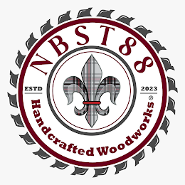 NBST88 ESTD 2023 HANDCRAFTED WOODWORKS logo