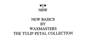 NBW NEW BASICS BY WAXMASTERS THE TULIP PETAL COLLECTION logo