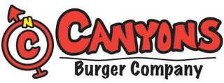 NC CANYONS BURGER COMPANY logo