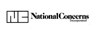 NC NATIONAL CONCERNS INCORPORATED logo
