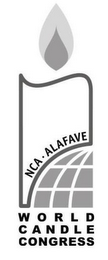 NCA · ALAFAVE WORLD CANDLE CONGRESS logo