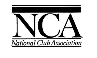 NCA NATIONAL CLUB ASSOCIATION logo