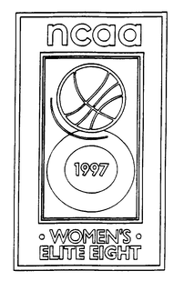 NCAA WOMEN'S ELITE EIGHT 1997 logo