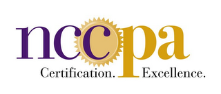 NCCPA CERTIFICATION. EXCELLENCE. logo