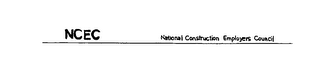 NCEC NATIONAL CONSTRUCTION EMPLOYERS COUNCIL logo