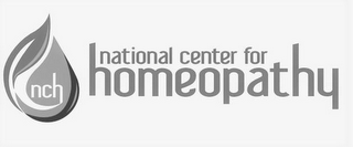 NCH NATIONAL CENTER FOR HOMEOPATHY logo