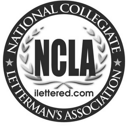 NCLA NATIONAL COLLEGIATE LETTERMAN'S ASSOCIATION ILETTERED.COM logo