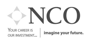 NCO YOUR CAREER IS OUR INVESTMENT... |IMAGINE YOUR FUTURE. logo
