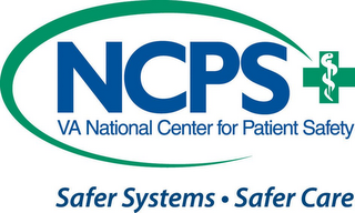 NCPS VA NATIONAL CENTER FOR PATIENT SAFETY SAFER SYSTEMS · SAFER CARE logo