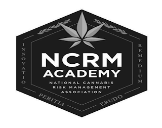 NCRMACADEMY, NATIONAL CANNABIS RISK MANAGEMENT ASSOCIATION, REMEDIUM, ERUDO, PERITIA, INNOVATIO logo