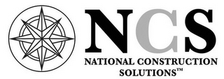 NCS NATIONAL CONSTRUCTION SOLUTIONS logo