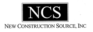 NCS NEW CONSTRUCTION SOURCE, INC logo