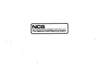 NCS THE NATIONAL CREDIT-REPORTING SYSTEM logo