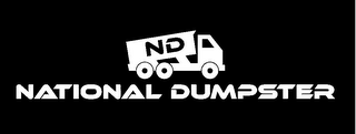 ND NATIONAL DUMPSTER logo