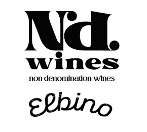 ND WINES NON DENOMINATION WINES ELBINO logo