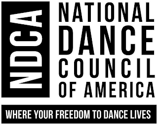 NDCA NATIONAL DANCE COUNCIL OF AMERICA WHERE YOUR FREEDOM TO DANCE LIVES logo