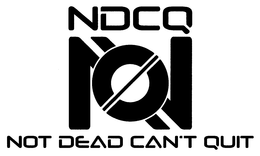 NDCQ NOT DEAD CAN'T QUIT logo