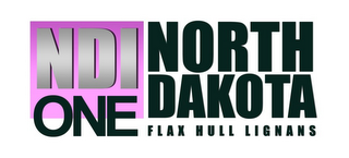 NDI ONE NORTH DAKOTA FLAX HULL LIGNANS logo